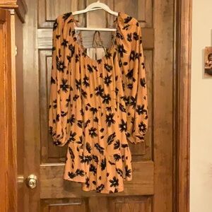 Fall Boho Dress - Stylish, Trendy, Vogue, Comfort, Retro, Ruffle